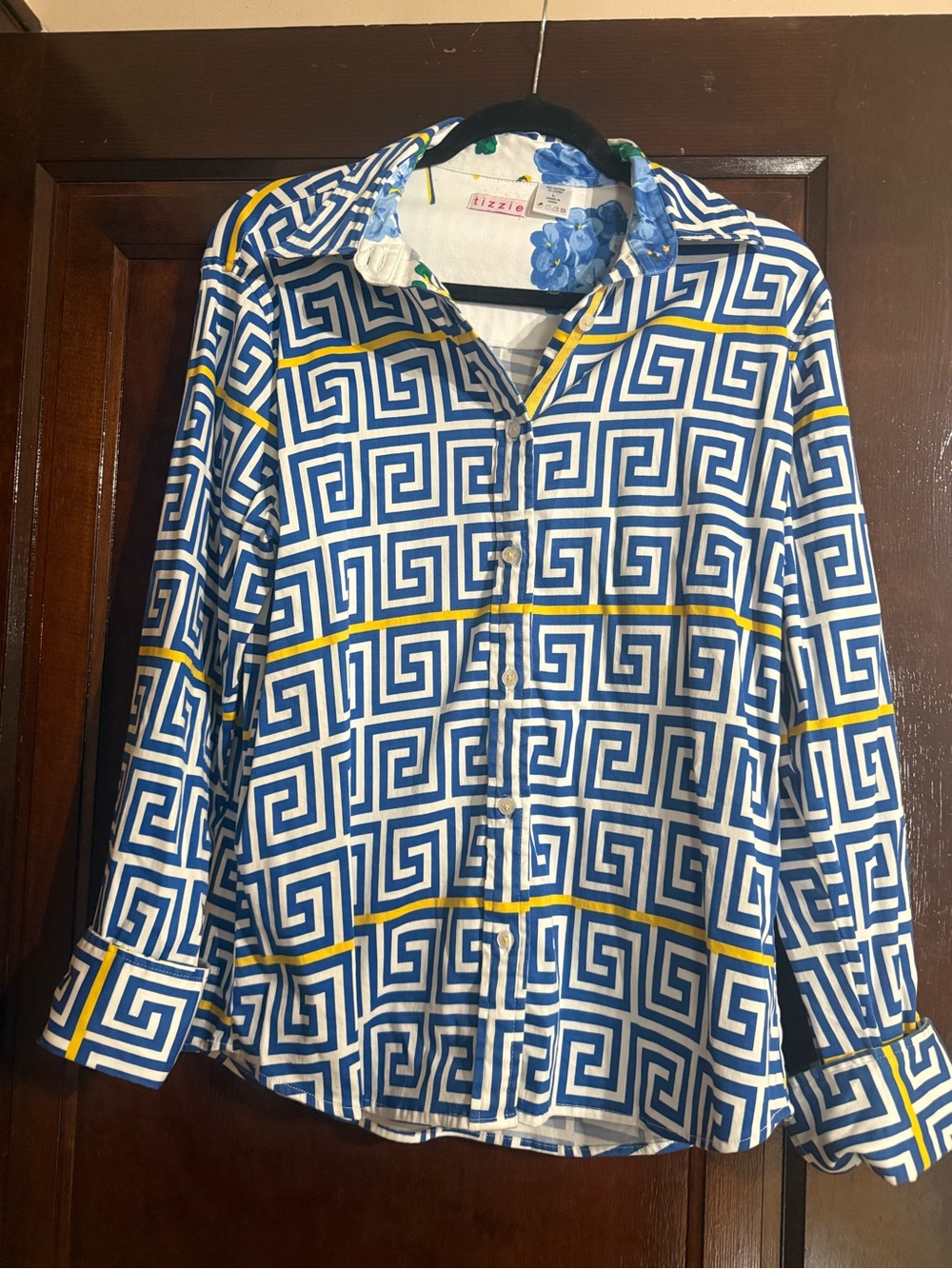 Tizzie Long Sleeve Blouse 💙🤍💛